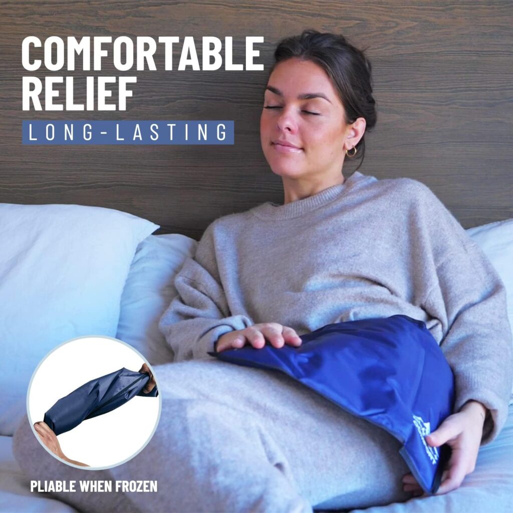 Gel ice pack for swelling