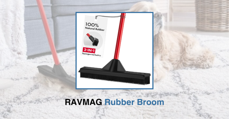 RAVMAG Rubber Broom and Squeegee