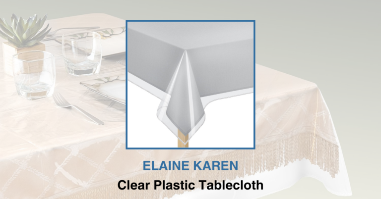 ELAINE KAREN Clear Plastic Tablecloth