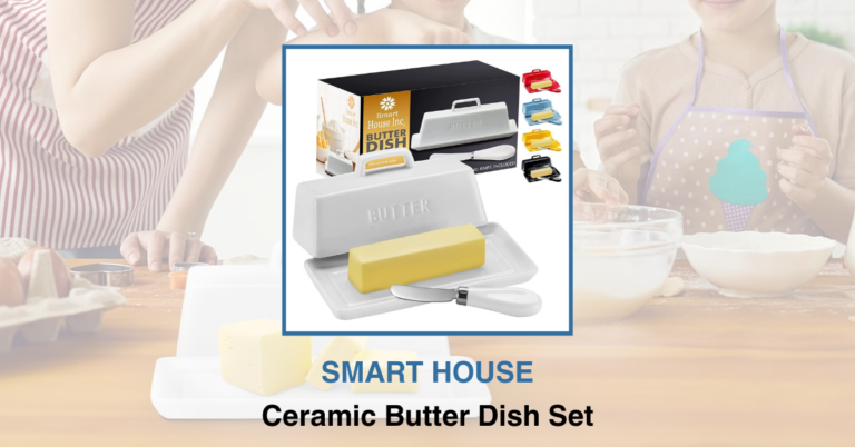 SMART HOUSE Ceramic Butter Dish Set